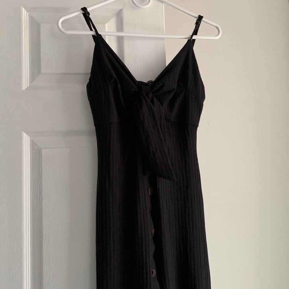 Black maxi dress